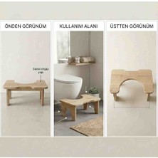 Cute Wood Wc Çömelme Ayak Taburesi, Banyo Ayak Taburesi, Tuvalet Taburesi, Klozet Ayaklığı
