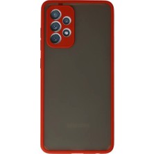 LTG Nova Galaxy A72 Kılıf Montreal Silikon Kapak - Kırmızı