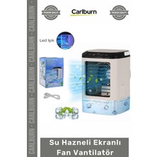 Carlburn #vantilatör Sessiz Taşınabilir Hava Soğutucu Dijital Gösterge USB Su Hazneli Ekranlı Fan Vantilatör