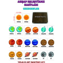 Özbience Gezegenler Temalı Ahşap Eşleştirme Oyunu, Eğitici ve Eğlenceli Puzzle
