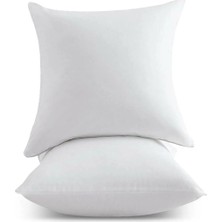 Dora Shopping 2 Adet Kırlent Iç Yastık Ekstra Dolgun 350GR Koltuk Yastığı Balkon Bahçe Yastığı 45X45