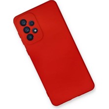 LTG Nova Galaxy A33 5g Kılıf Nano Içi Kadife Silikon - Kırmızı