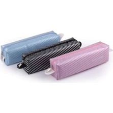 Özbience Büyük Boy Üç Gözlü Kalem Çantası Seti 6'lı Renkli ve Şık Tasarım