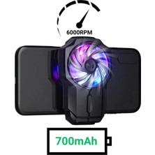 Özbience Kablosuz 700MAH Şarjlı 6000RPM 3 Hızlı Telefon Soğutucu Fan