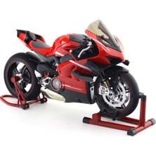 Xlg Ducati Superleggera V4 1:7 Ölçek Metal Koleksiyon Motosiklet – Işıklı Sesli Egzoz Duman Efektli Model