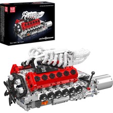 Mould King V12 Engine Model Kit  +1366 Parça