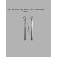 Zero Land Cosmotex Balkon Demiri Çamaşır Askısı Kare Demirlere Uygun Dalı Tasarım
