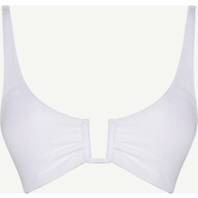 Yargıcı U Yaka Bikini Üst