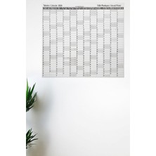 Özbience 2020 Yıllık Planlayıcı Takvim Sticker 110X100 Cm, Pratik ve Şık Tasarım