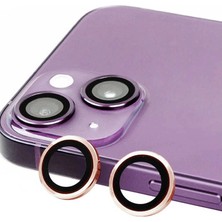 Freedom Storee Apple Iphone 15 Raze Metal Kamera Lens - Pembe