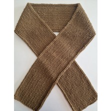 Hobi Kafe El Örgüsü Haki Renk Atkı 19CM*200CM