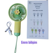 Özbience Renkli Mini El Fani YS2268, Seyahat ve Otobüs Için, Sarı Yeşil Renk
