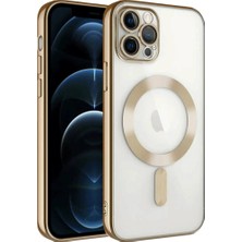 Zemira Iphone 13 Kılıf Kross Magneticsafe Kapak - Gold