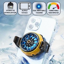 Özbience 5500 Rpm Turbo Fan Işıklı Telefon Soğutucu, Buz Etkili ve Uyumlu
