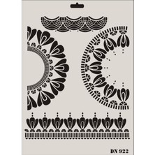 Zemira Dantel Seri DN-922 Stencil 35X25 cm
