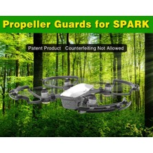 Profisher DJI Spark Amortisör Yaylı Pervane Koruyucu Güvenlik Tampon Siyah 4 Adet