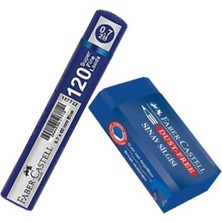 eOfis Faber Sınav Seti Mavi Renk 1 Adet Silgi ve 120'li 0.7 mm Kalem Ucu