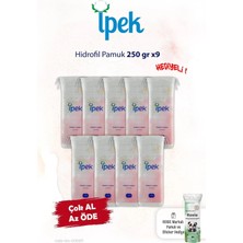İpek 9'lu Hidrofil Pamuk 250 Gr Onarıcı Özellikte Beyaz Renkli Yüksek Kalite Pamuk
