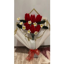 Sevgi Burada Kırmızı Lale Buket