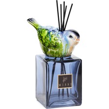 Missi Kendi Kokunu Seç-Bird Collection Mavi Kare Cam Çubuklu Difüzör (Esanssız)