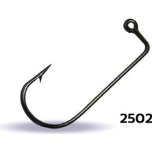 Youvella 2502 Jig Head Iğnesi Delikli Uzun 100LÜ Kutu Black Nikel