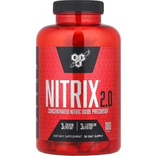 Bsn, Nitrix 2.0 Nitric Oxide Creatine Monohydrate L-Citrulline 180 Tablets