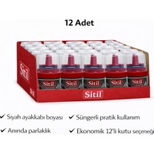 Renklime Sitil Classic Ayakkabı Boyası Siyah Parlatıcı Süngerli 12 Adet