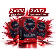 Renklime Oxlove Kalp Ritmi Prezervatif 10’lu 2 Kutu Toplam 20 Adet – Uzun Süreli Güvenli Koruma