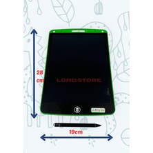 Özbience Renkli 12 Inç LCD Yazı Tahtası Kalemli Çizim ve Not Alma Eğlence Aleti