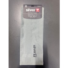 Silver Home Mıcrofıber Dekoratif Cam Bezi