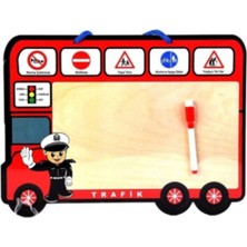 Özbience Sevimli Ahşap Yazı Tahtası, Renkli ve Eğlenceli Dekorasyon Parçası