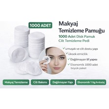Renklime Makyaj Temizleme Pamuğu 1000 Adet Disk Pamuk Cilt Temizleme Pedi