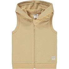 Civil Baby Civil Basic Timeless Kapüşonlu 6-18 Ay Yelek - Kahverengi