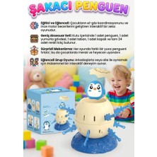 Farbu Oyuncak Şakacı Penguen! 28 Parçalı Penguen Figürlü 24 Kılıclı 2 Kişilik Eğlenceli Aile Kutu Oyunu