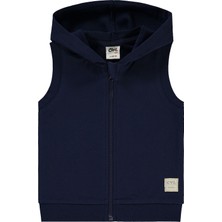 Civil Baby Civil Basic Timeless Kapüşonlu 6-18 Ay Yelek - Lacivert