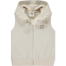 Civil Baby Düz Basic Kalpli 6-18 Ay Yelek - Bej
