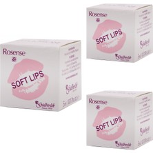 Rosense Soft Lips Dudak Vazelini 5 ml x 3 Kurumuş Dudaklar İçin Yumuşatıcı ve Koruyucu
