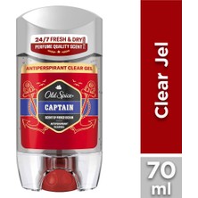 Old Spice Captain Erkekler için Terleme Önleyici Deodorant Clear Jel Stick 70 ml