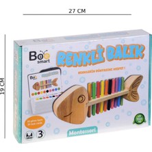 Özbience Renkli Ahşap Balık Figürü, Eğlenceli ve Şık Dekorasyon Parçası
