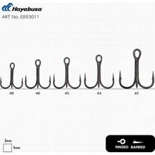 Hayabusa Tbl 930 Üçlü Iğne Premium 6lı Paket Nikel