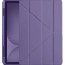 Bigelal Ipad Pro 11 (2024) Kılıf Kalemlikli Tablet Kılıfı - Mor