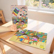 Özbience Ahşap Montessori Yapboz Kitap Temalı 4-6 Yaş Eğitici Oyun Seti