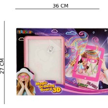 Özbience 3D Pembe Yazı Tahtası, Eğlenceli ve Öğretici Hobi Seti