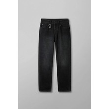 Abluka Online Erkek Relaxed Straight Fit Basic Jean Siyah