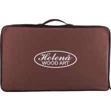 Helena Wood Art Origin Maxi Damalı Tavla / Gül