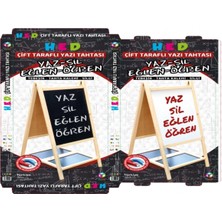 Özbience Çift Taraflı Ayaklı Mıknatıslı Yazı Tahtası Seti 110X60