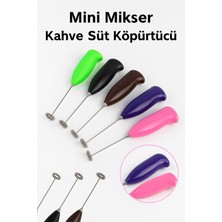 Özbience Renkli Mini Pilli Mikser, Süt ve Kahve Karıştırıcı, Krema Çırpıcı