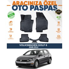 Alberto Rossi Alberto Rossı Volkswagen Golf 6 2008-2012 3D Havuzlu Paspas