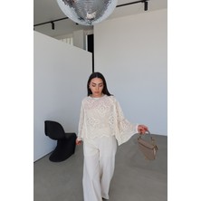 Özge Özgenç Dantel Işlemeli Bluz