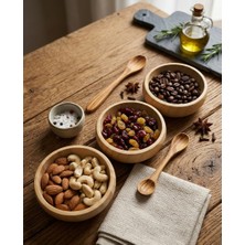 3 Adet Bambu Yuvarlak Çerezlik - Elçi Home
